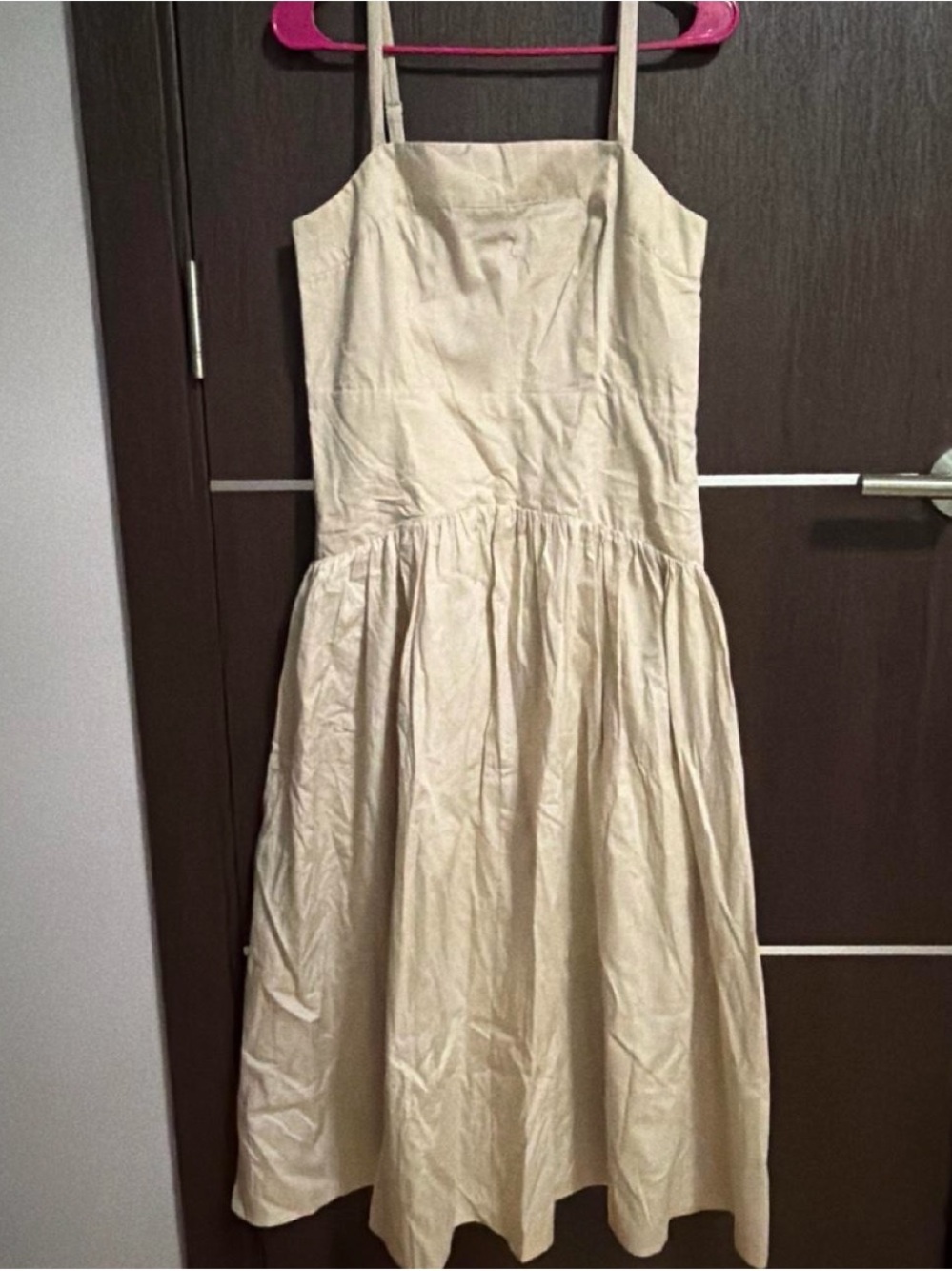 Simply Vera Vera Wang Cream Midi Sundress with Thin Straps